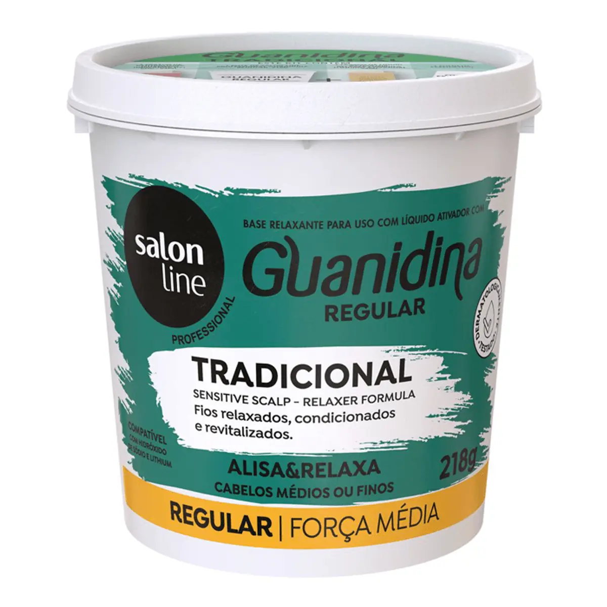 Guanidina Tradicional Mild Alisa e Relaxa Salon Line 218gr