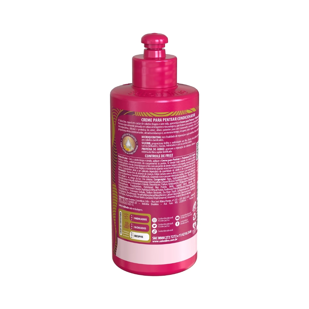 Creme para Pentear SOS Cachos + Poderosos 2 a 3ABC Salon Line 300ml