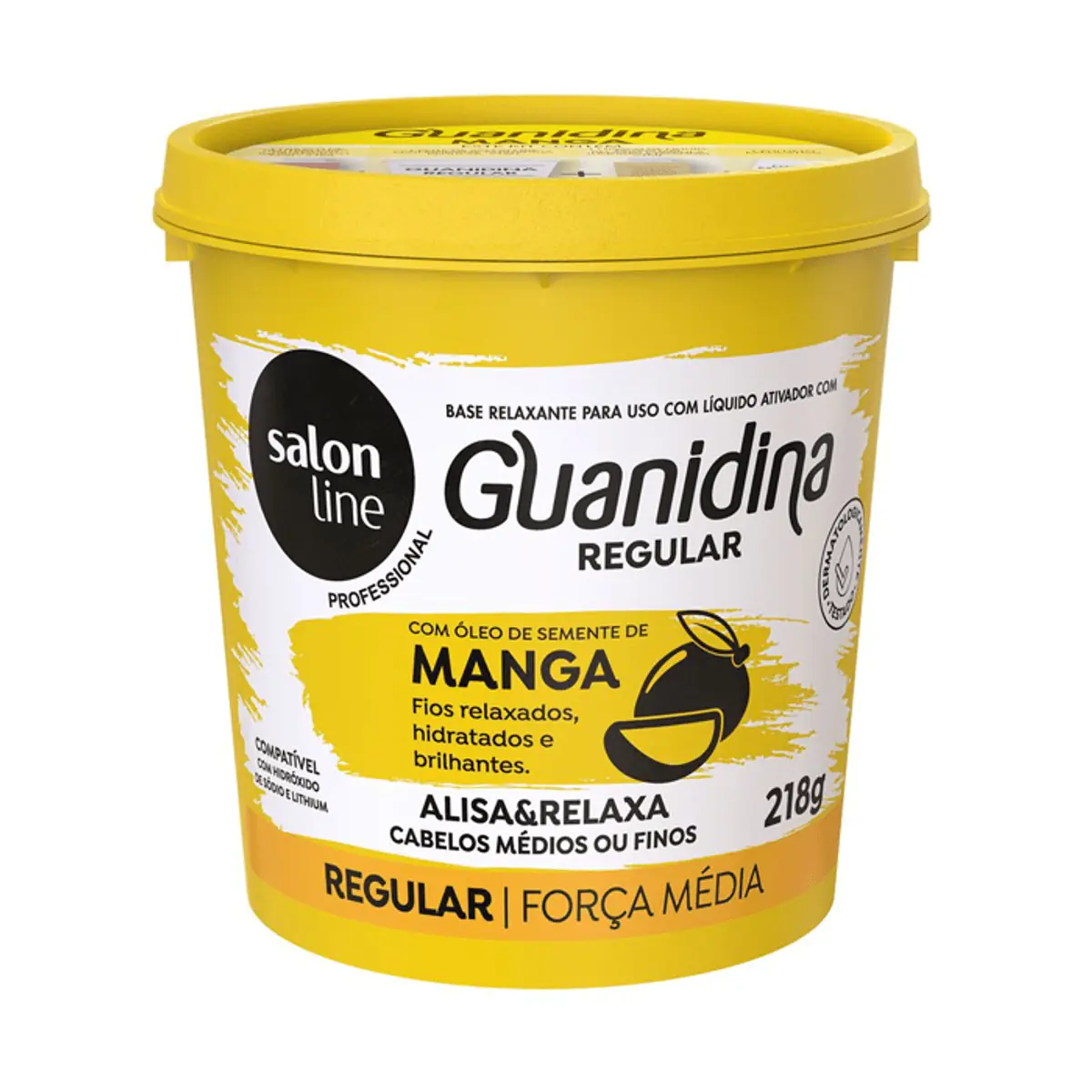 Guanidina Óleo Semente de Manga Alisa e Relaxa Salon Line 218gr