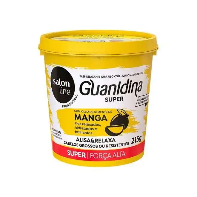 Guanidina Óleo Semente de Manga Alisa e Relaxa Salon Line 215gr