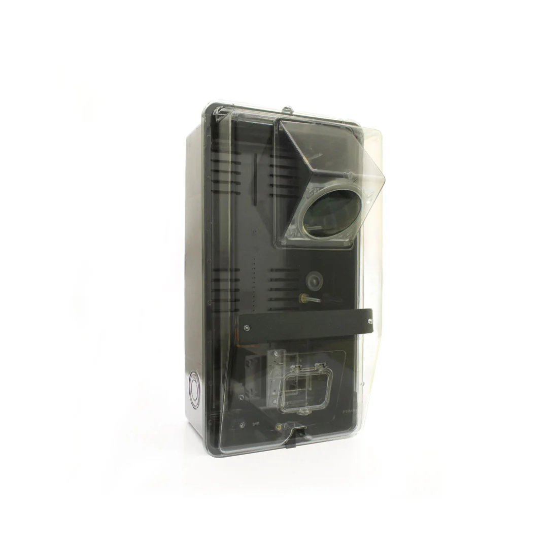 Caixa De Medição Para Poste Com Lente E Suporte Para Disjuntor Uc3099/i Strahl