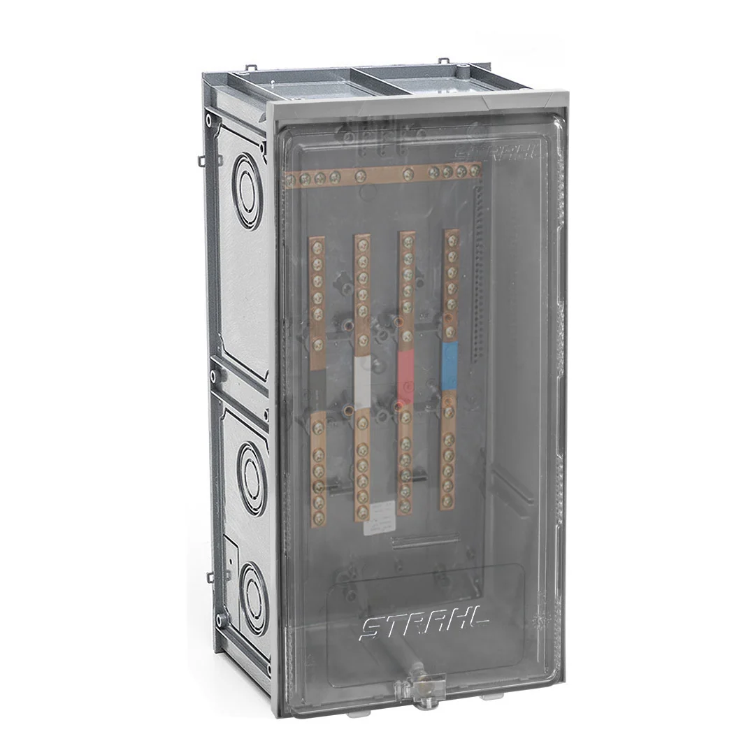 Caixa De Barramento Para Medidores Com Tampa Lisa Até 200a Mb200-light
