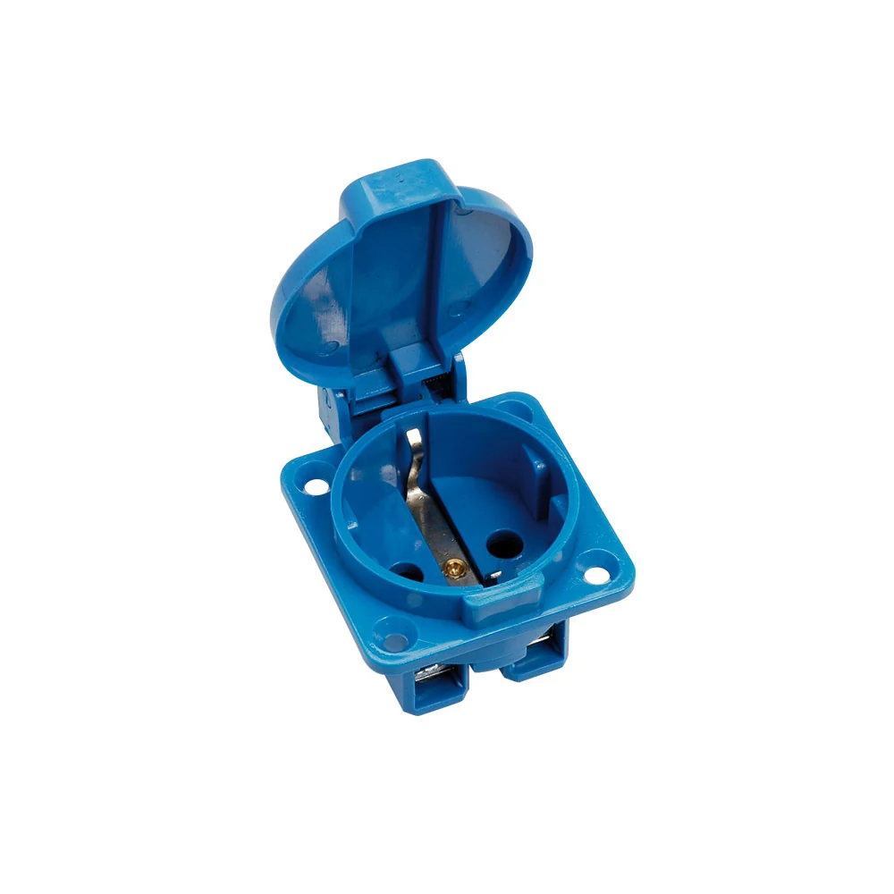 Tomada De Embutir Modelo Alemão Schuko 16a 250v Strahl 153/n