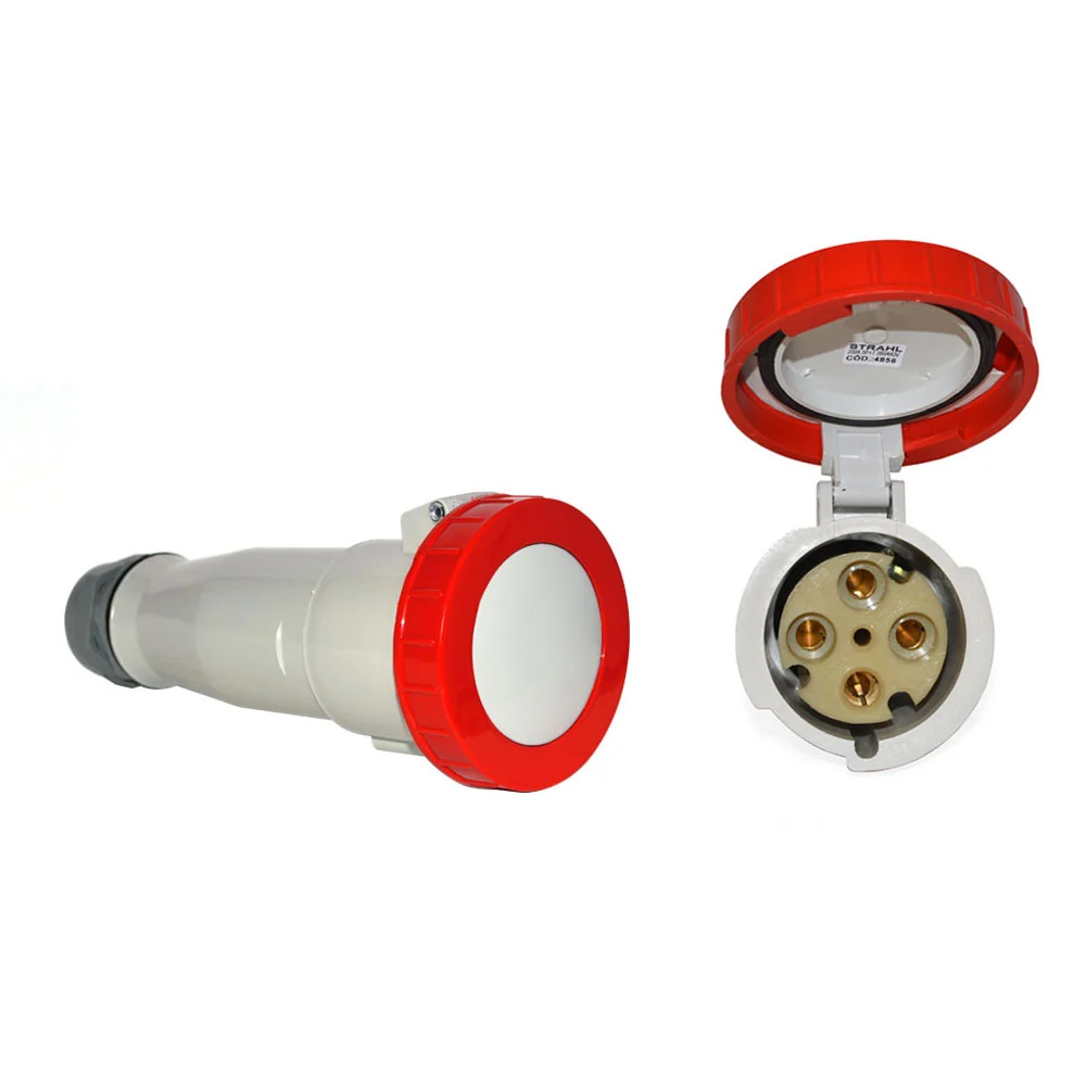 Acoplamento Industrial Ip67 3p+t 200a 380/440v Strahl4856
