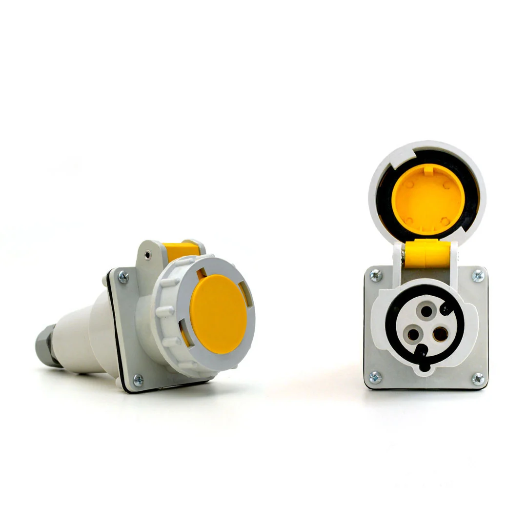 Acoplamento Industrial 2p+t 32a 110/130v Ip67 Strahl Pa3254