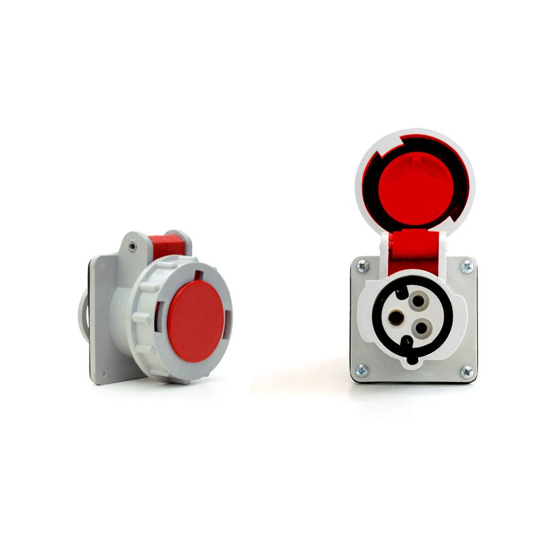 Tomada Industrial Embutir 2p+t32a 380/440v Ip67strahl Pa3249