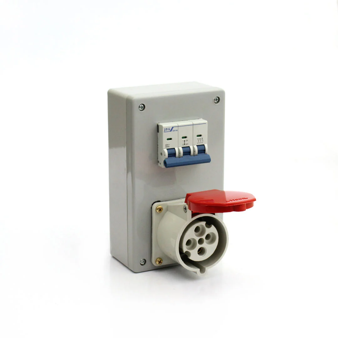 Caixa C/ Tomada E Disjuntor 3p+t 16a 380/440v Strahl Cd-4046