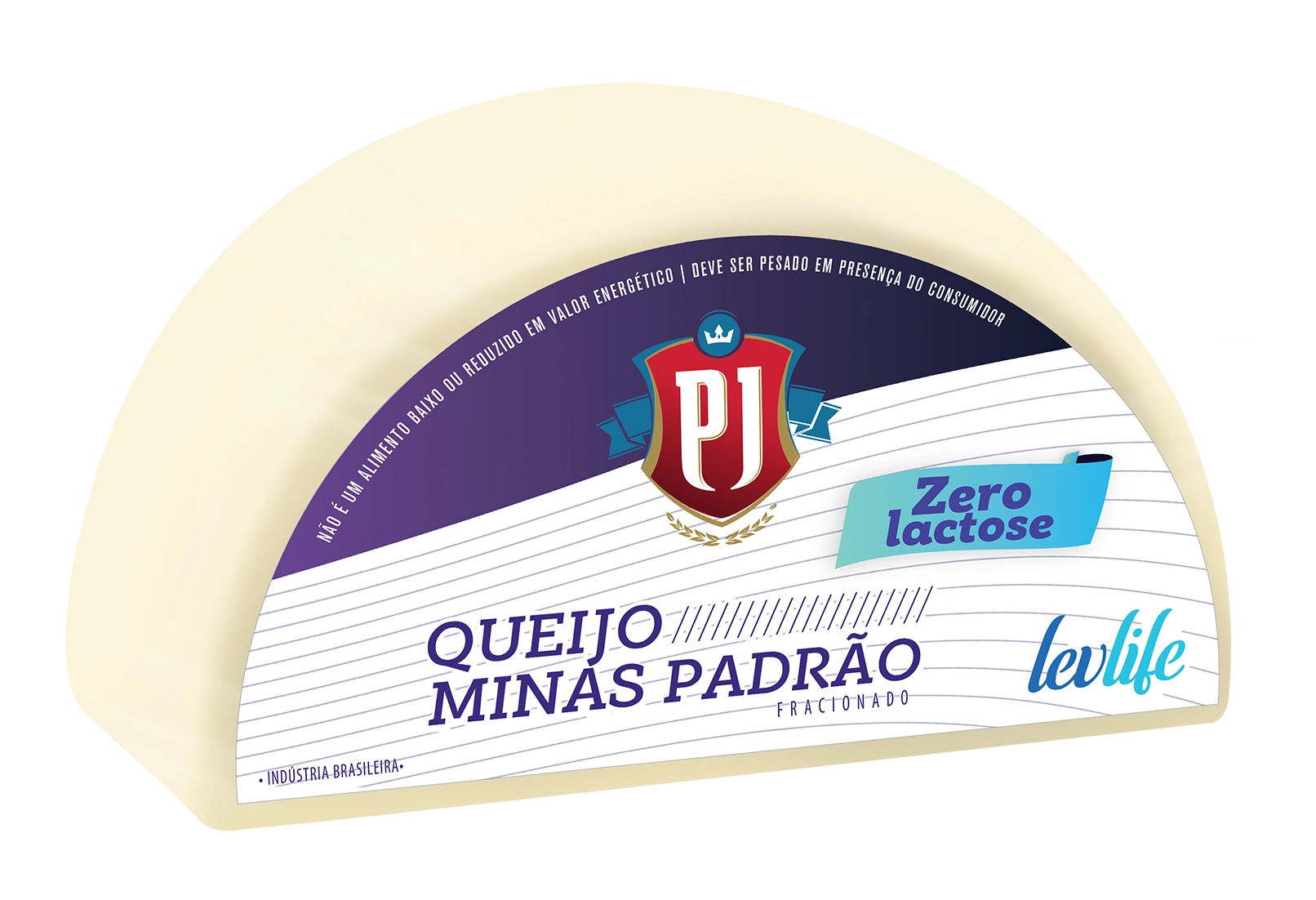 Queijo Minas Padrao Partido Lev Life Pj Cx C/ 16 Pc
