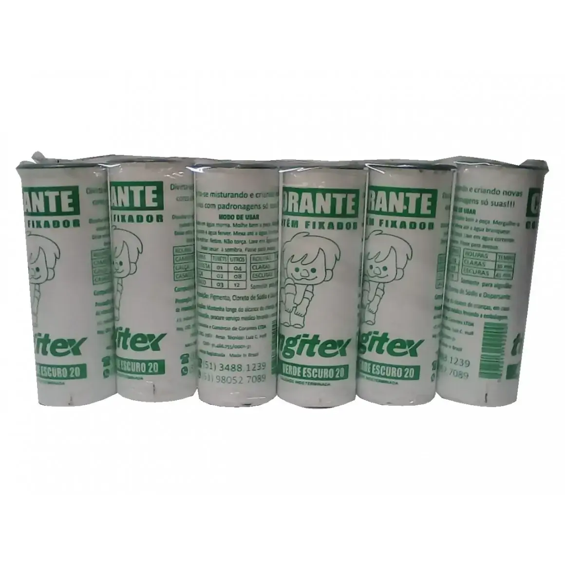 Corante Roupa Tingitex 45g Verde Escuro