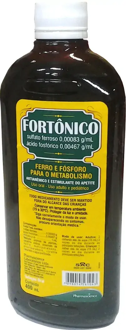 Fortonico 4,67 Mg/ml 0,83 Mg/ml Solução Oral Pharmasciense Similar