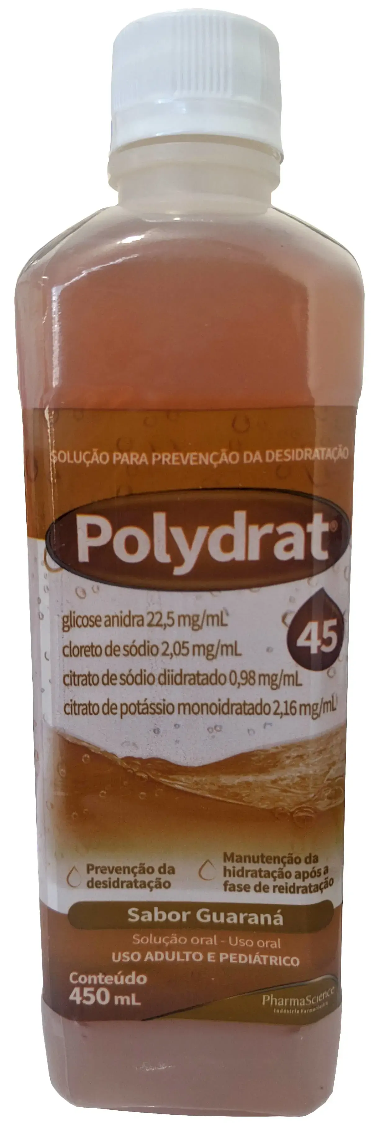 Polydrat 45 Guarana 2,05mg 2,16mg 0,98mg 22,5mg/ml 450ml