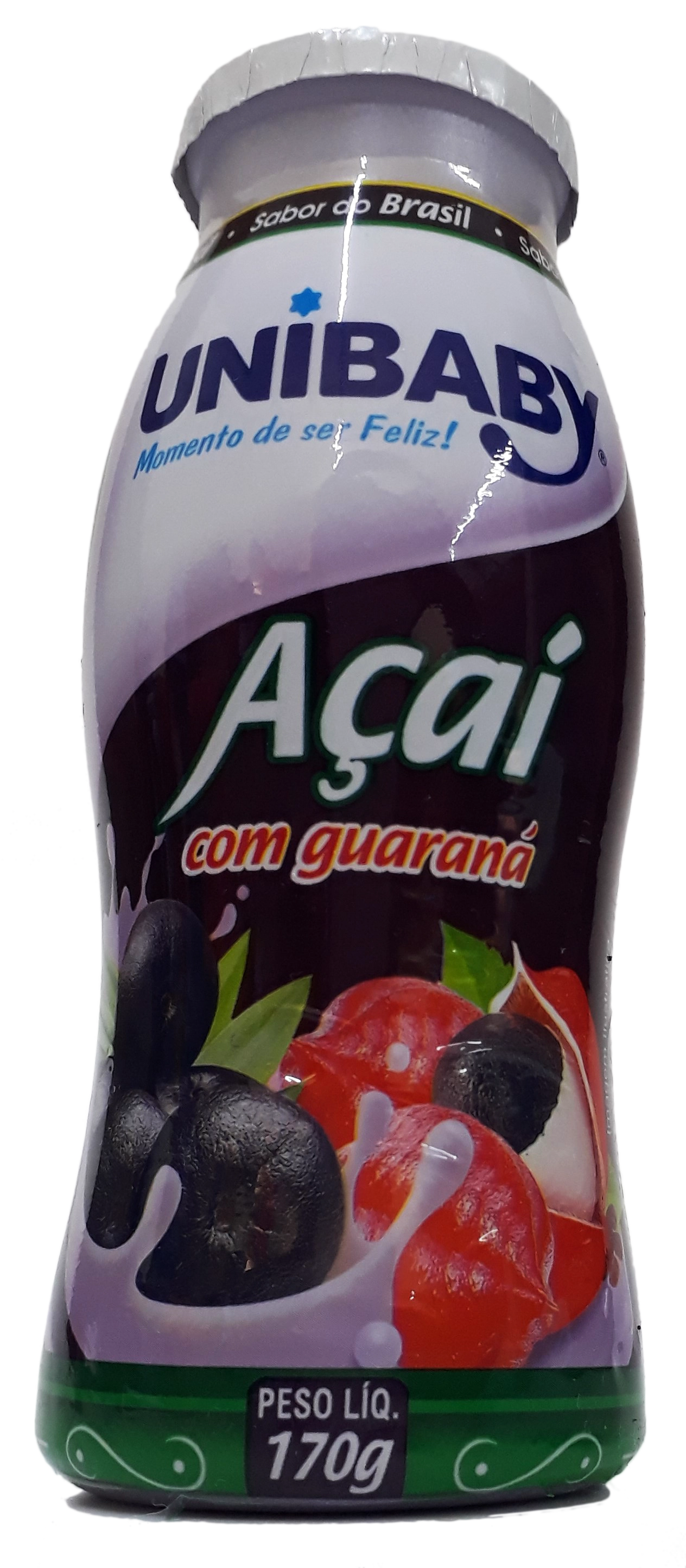 Bebida Lactea Garrafa Unibaby Acai Com Guarana 170g