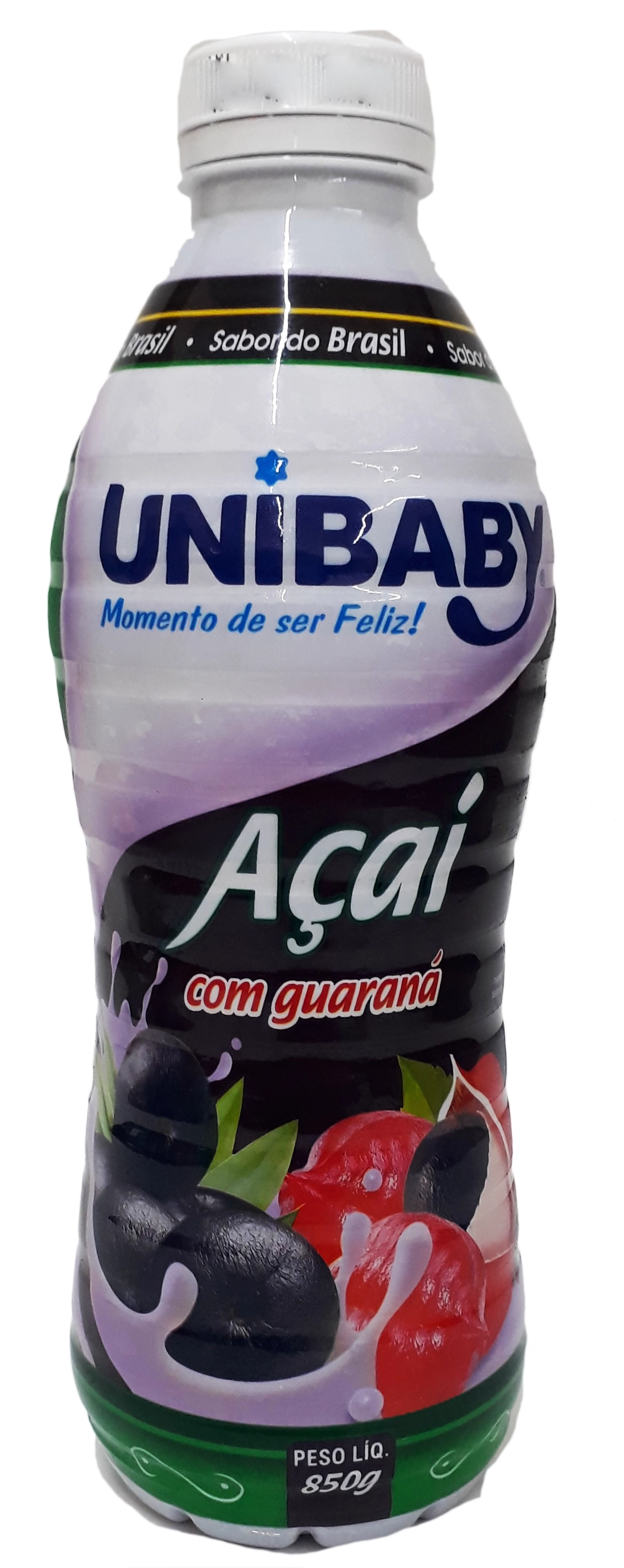 Bebida Lactea Garrafa Unibaby Acai Com Morango 850g