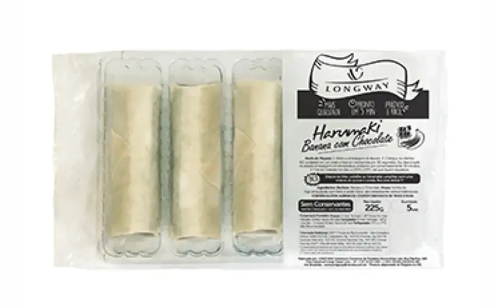 Rolinho Primavera Long Way 225g Banana C/chocolate