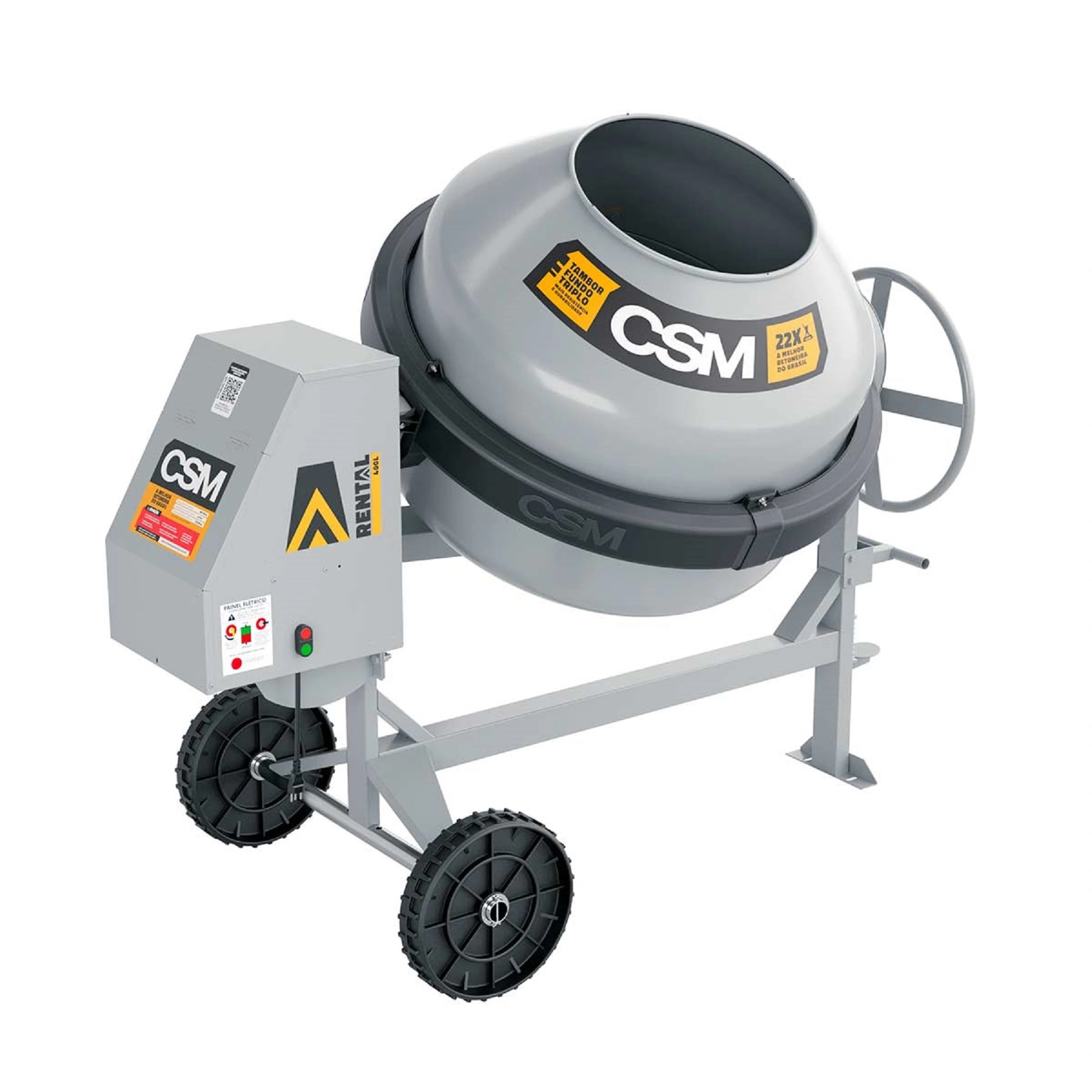 Betoneira 400L Rental Mono 2cv 127V (110V) CSM