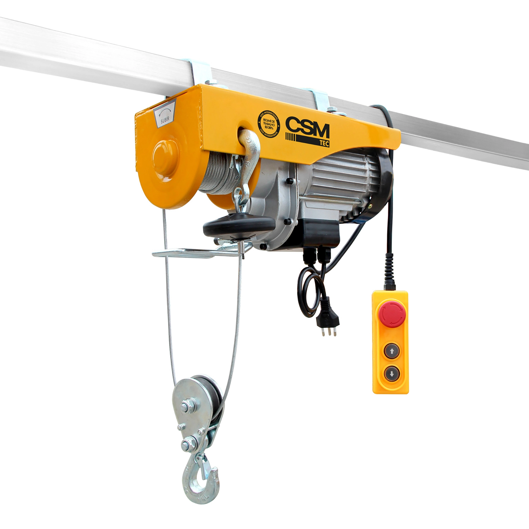 Guincho Elétrico Monofásico Tec 300/600 kg 127V (110V) CSM