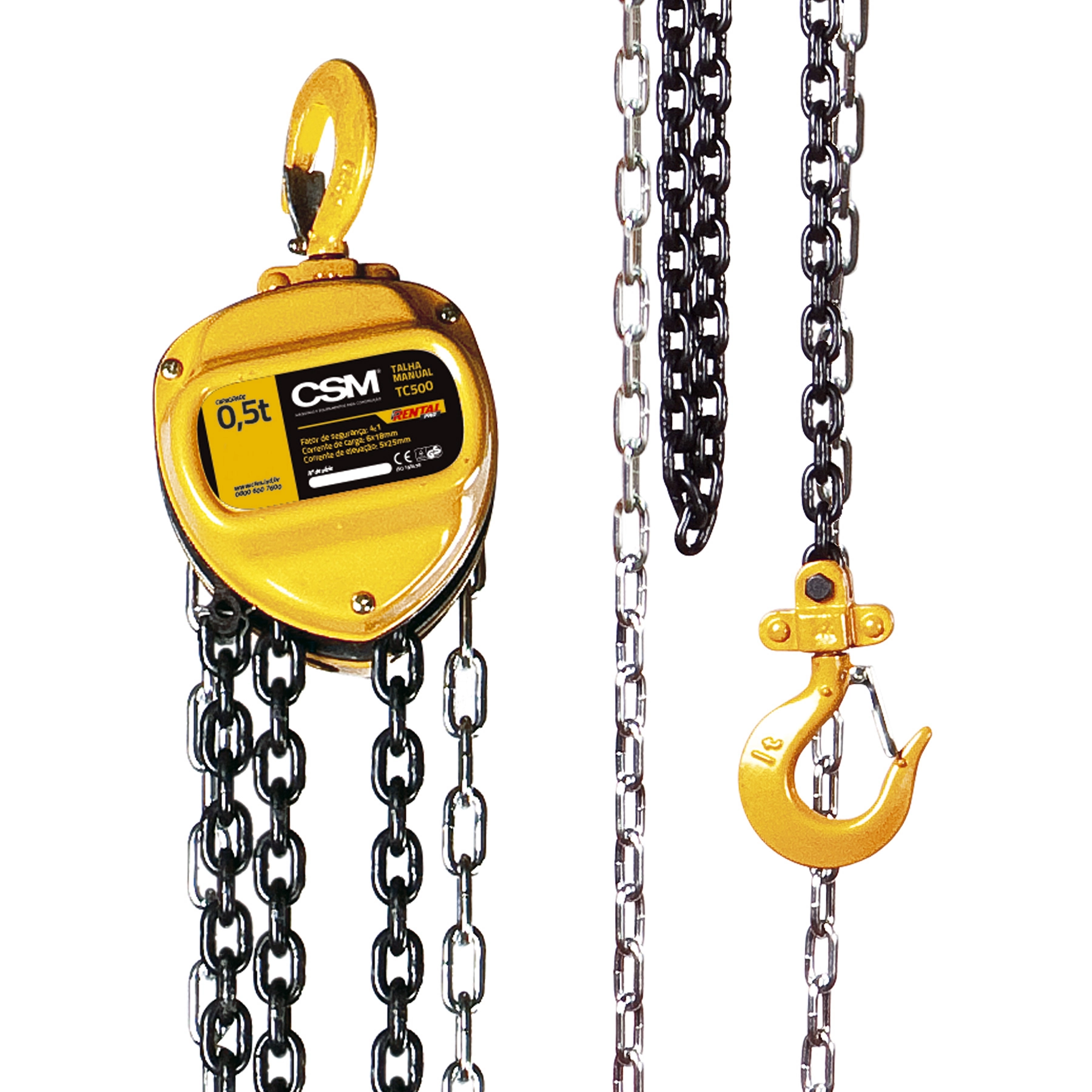 Talha Manual de Corrente 500 kg 3m CSM