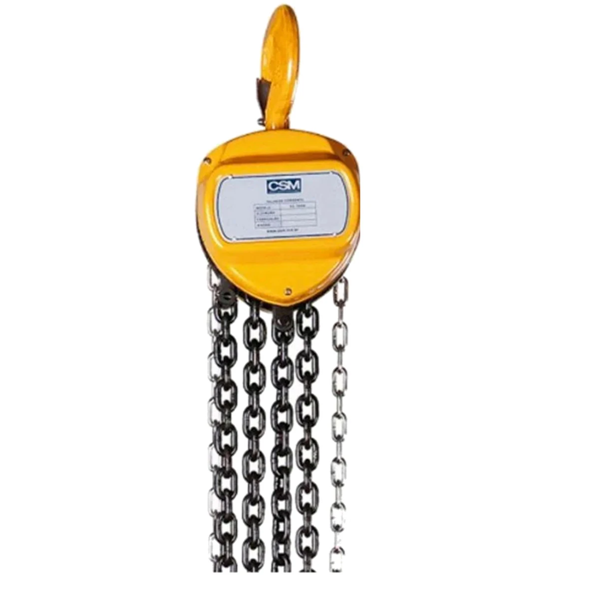 Talha Manual De Corrente Csm Tc 5000 - 05 Toneladas Com 05 Metros - 20100200010 Unica U