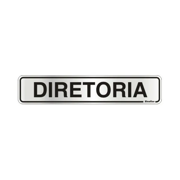 Placa Diretoria Metal 5x25cm