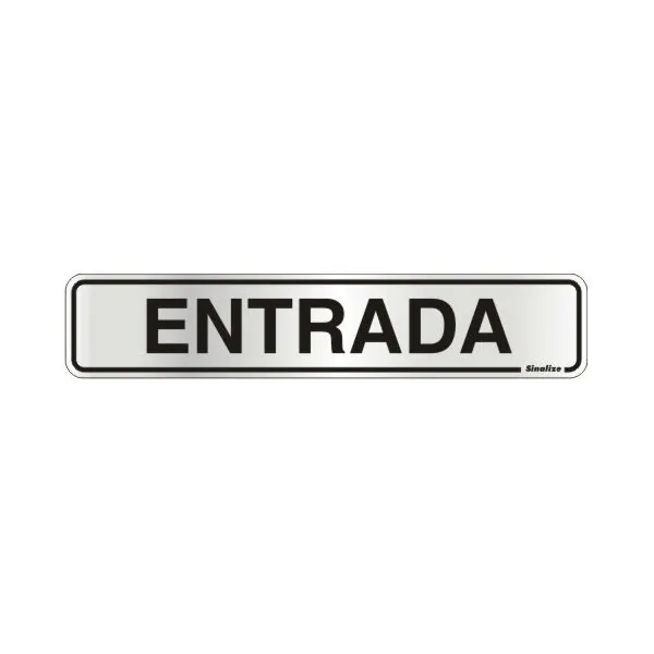 Placa De Aluminio Entrada 5x25cm
