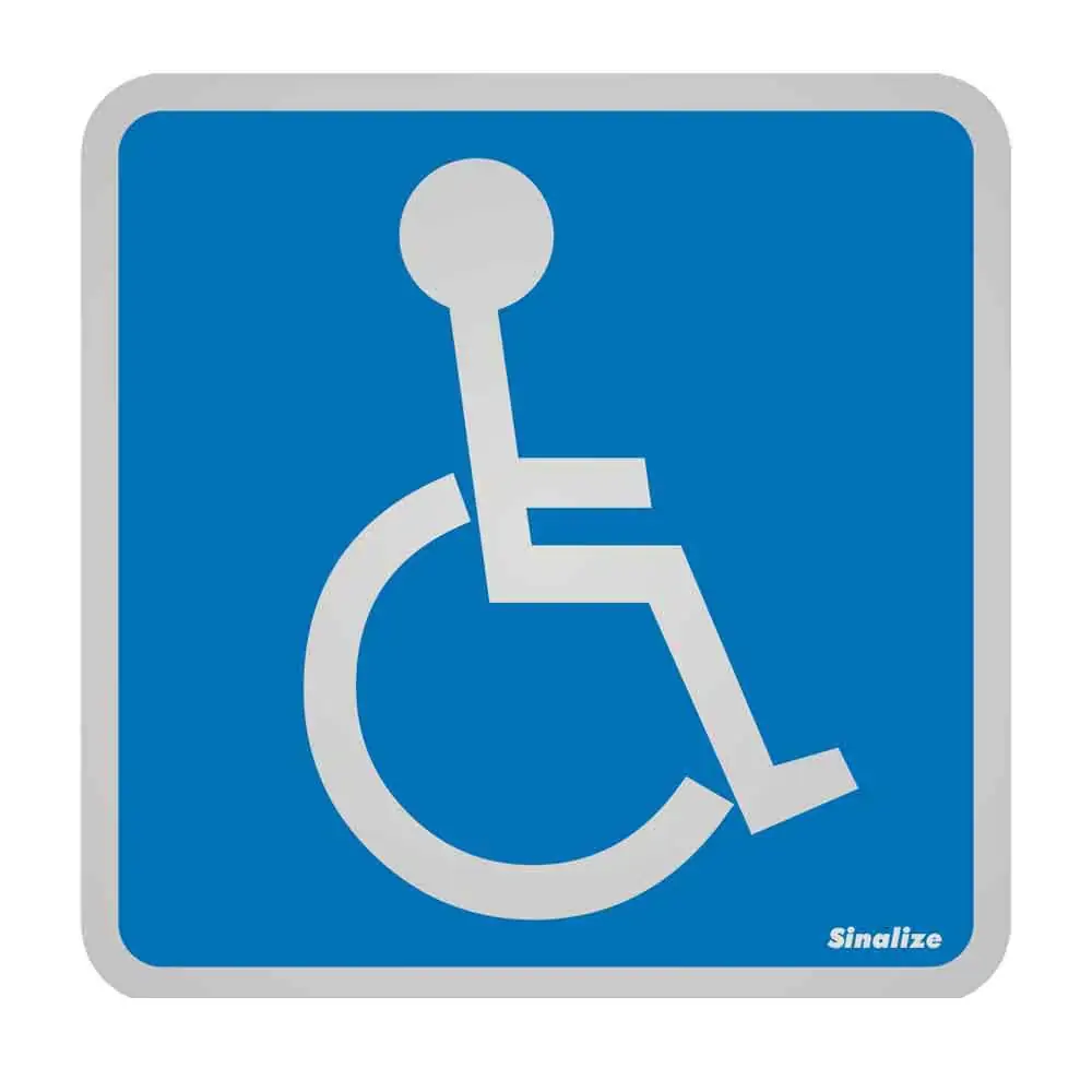 Placa Alum 90016 Deficiente Fisico 12x12
