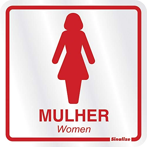 Placa 120 Ad 15x15 Sanitario Feminino Alum.