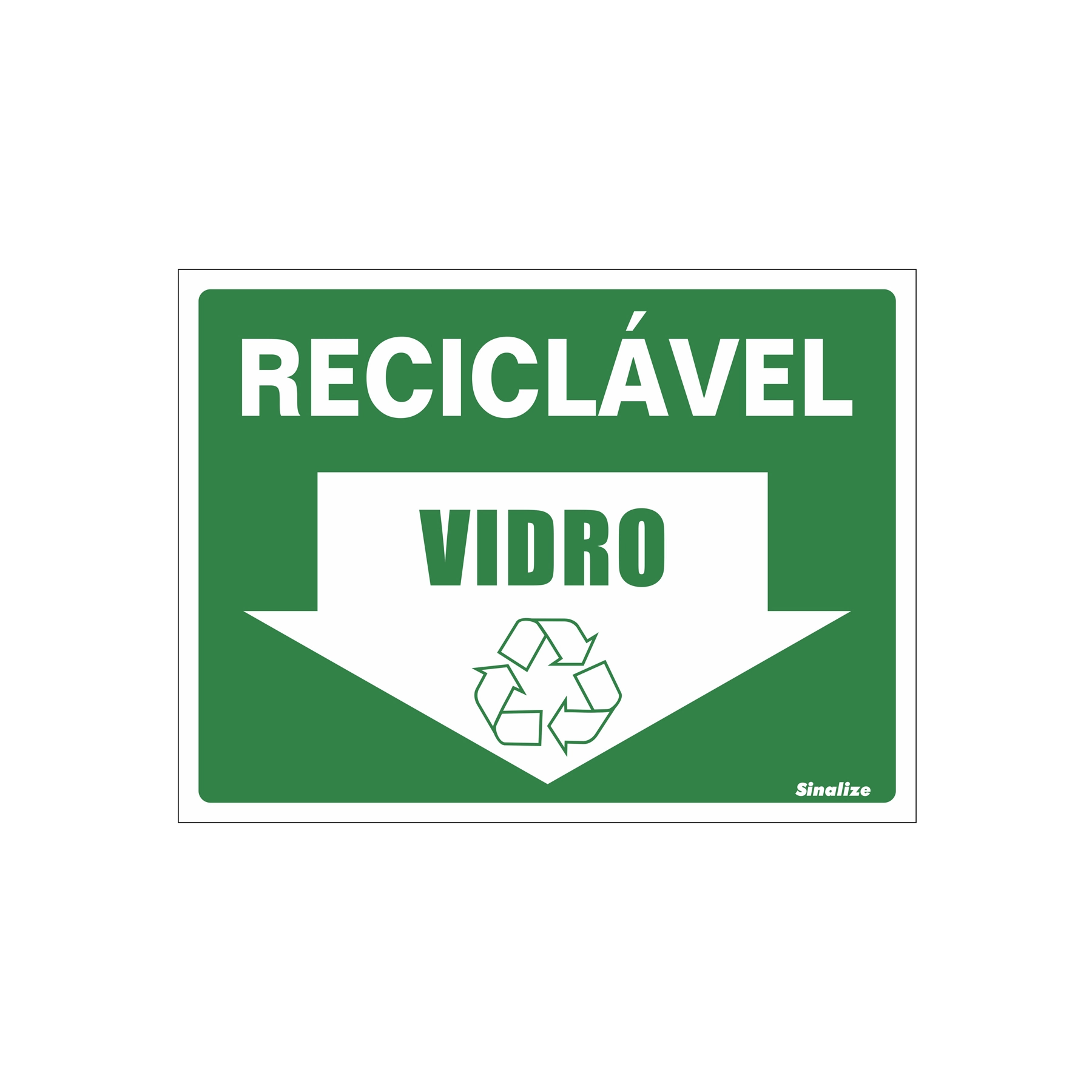 Etiqueta Adesiva Reciclável Vidro Vinil 15x20cm