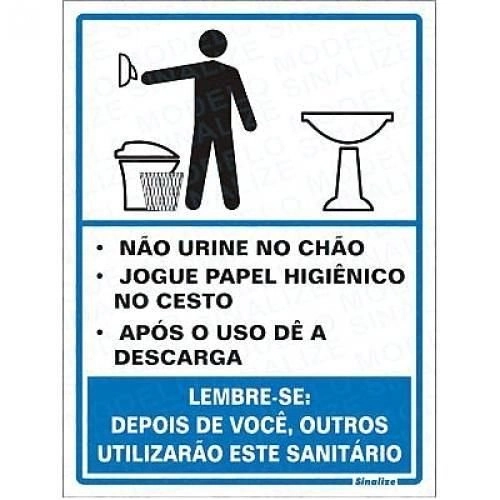 Placa Sinalizadora Educativa Em Poliestireno Para