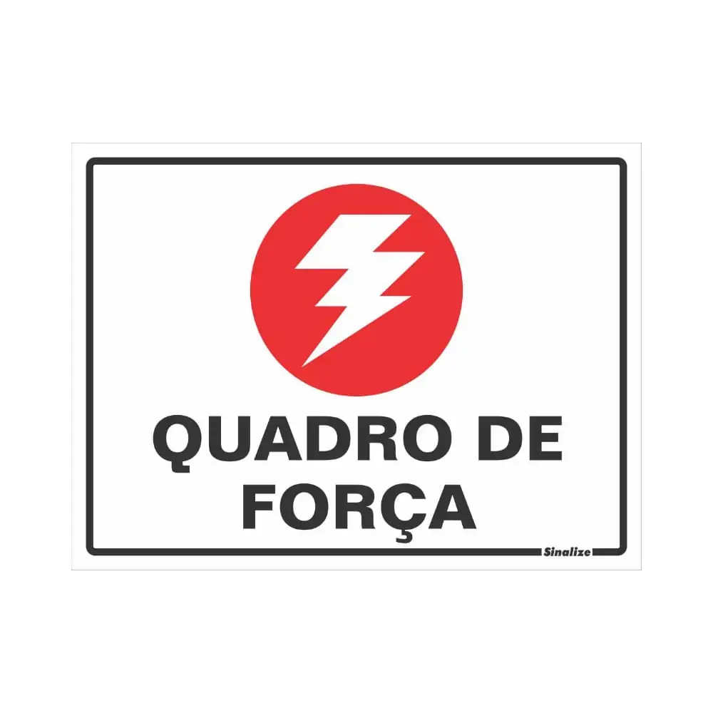 Placa Polies 15x20cm Qd De Forca