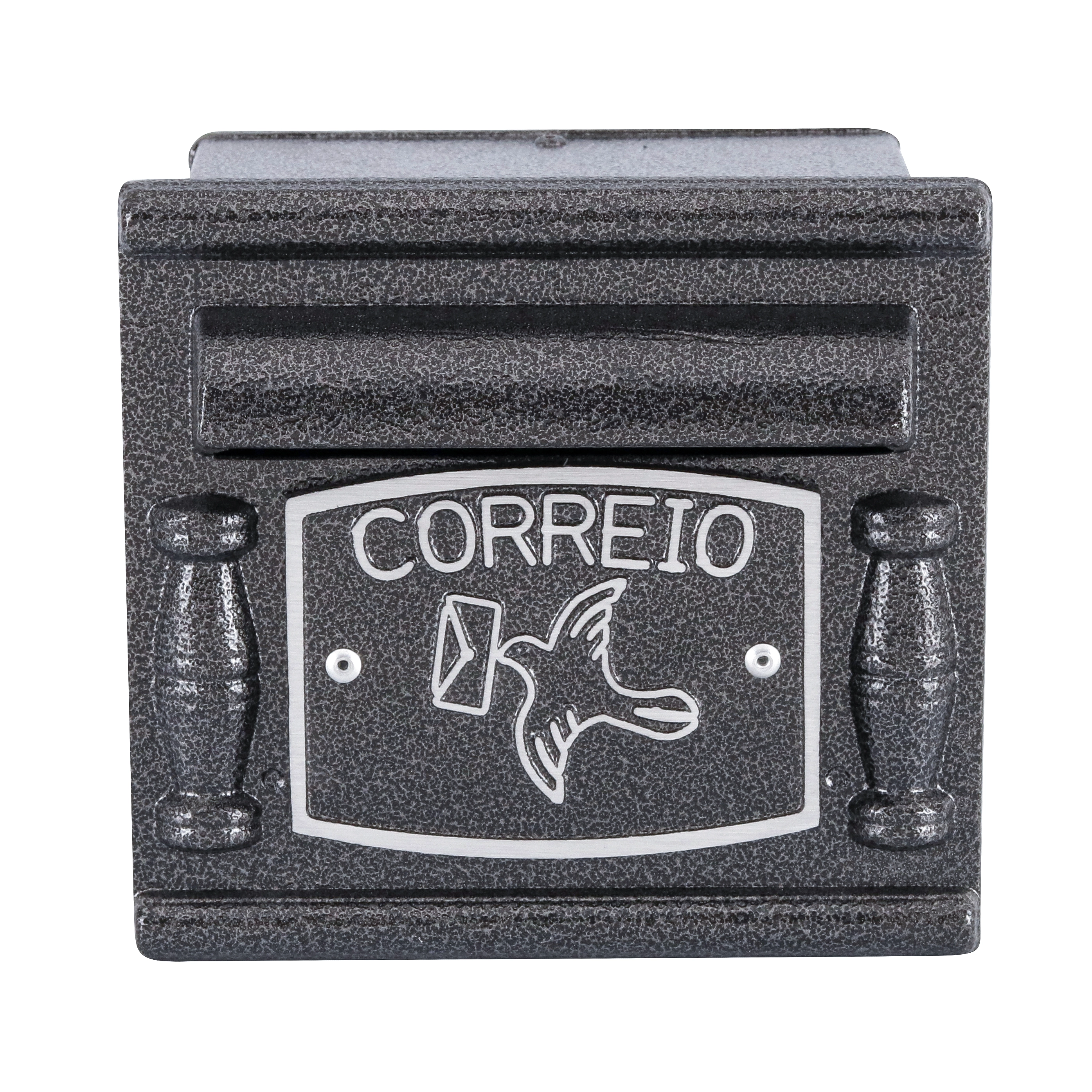 Caixa de Correio para Grade e Muro Alumínio Prata 17x18,5x17,5cm