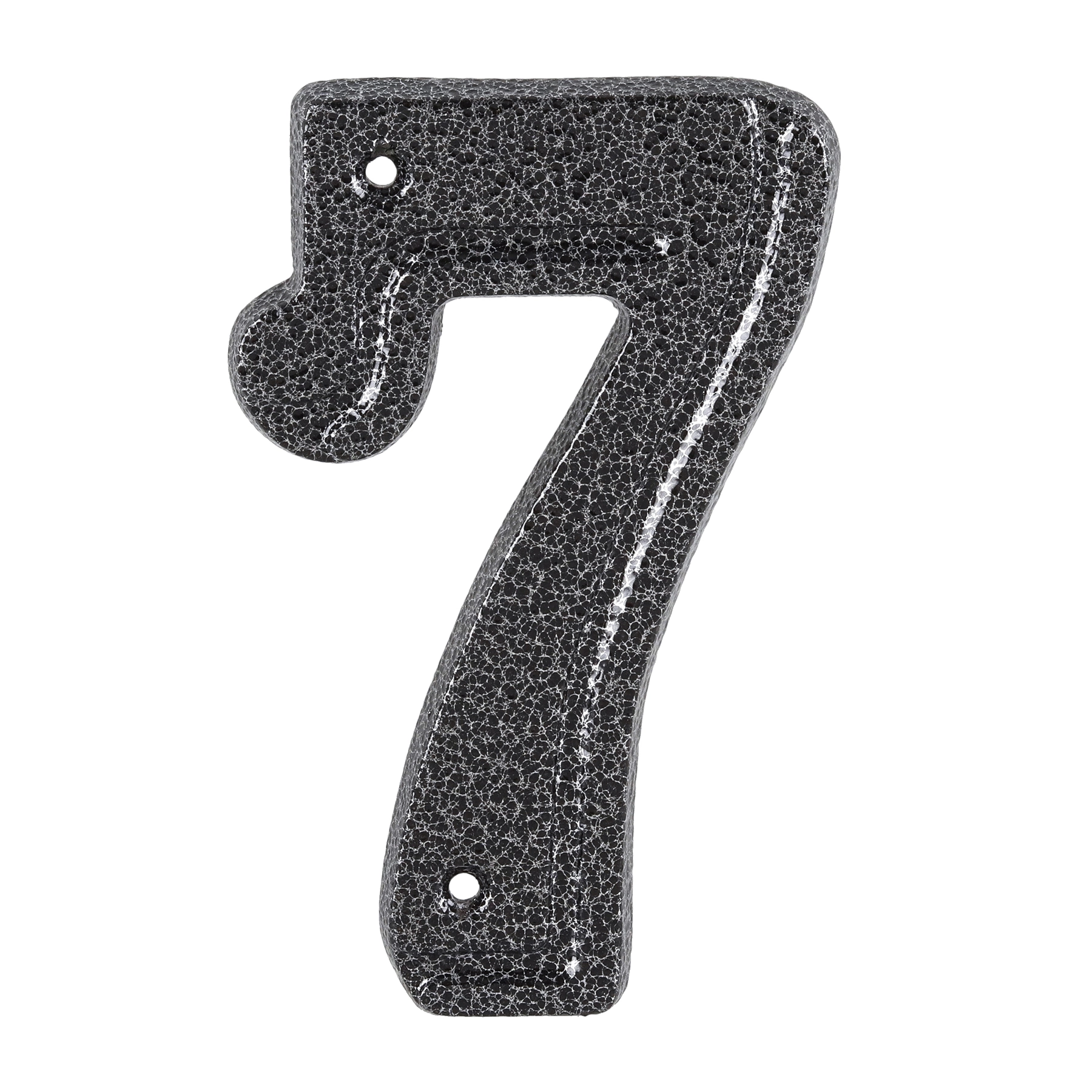 Número Casa "7" 16cm Parafusar Alumínio Prata