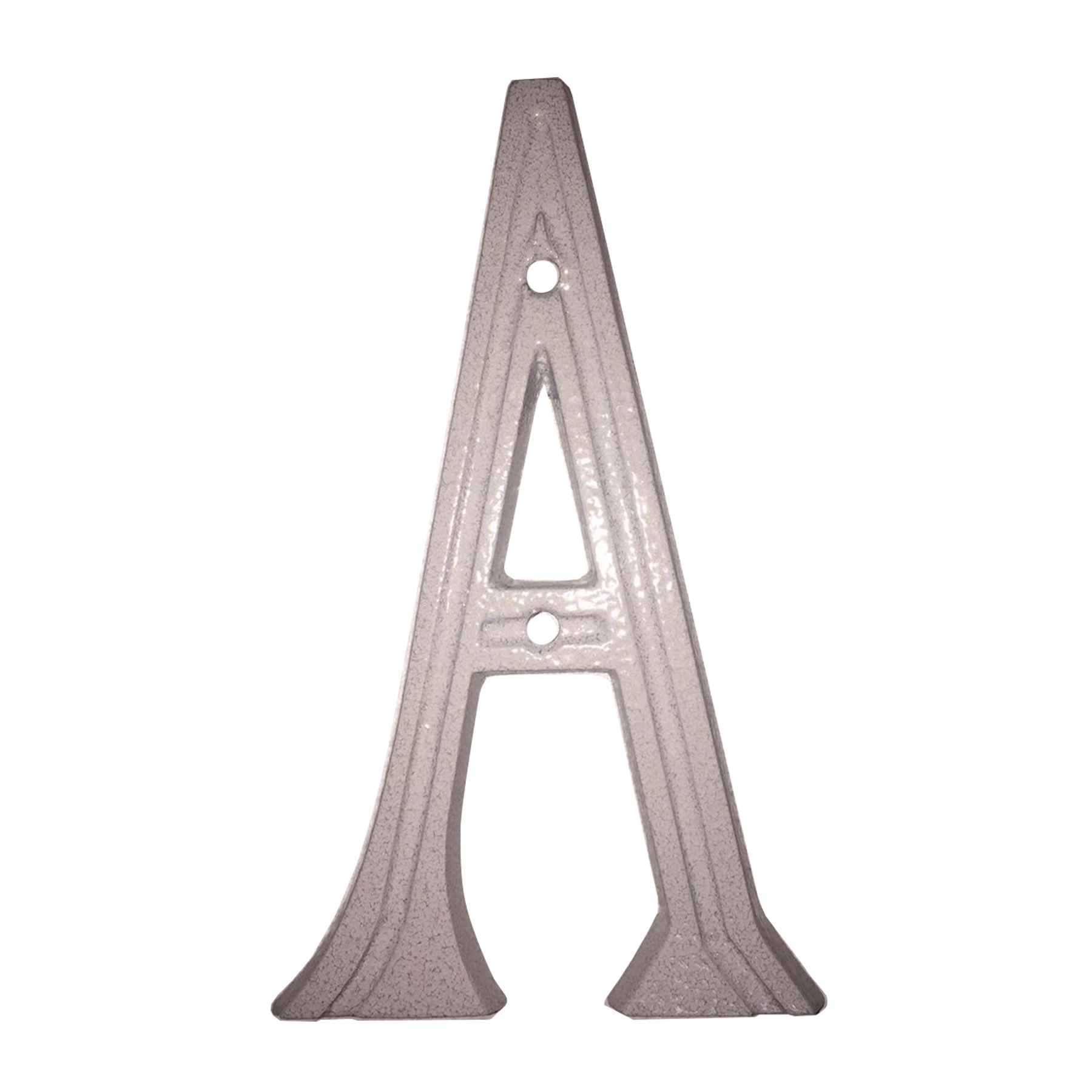 Letra Casa "A" 16cm Parafusar Alumínio Branco