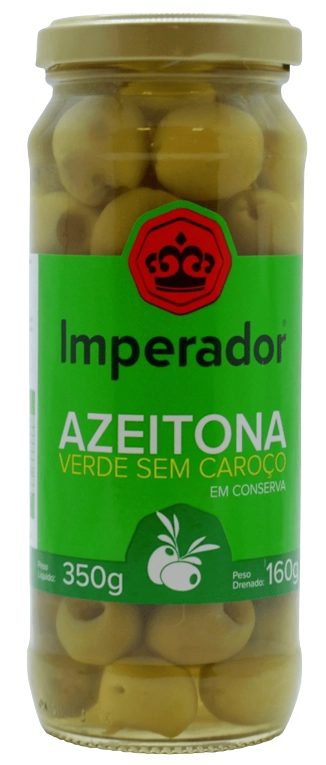 Azeitonas Verdes Imperador Sem Caroco 160g