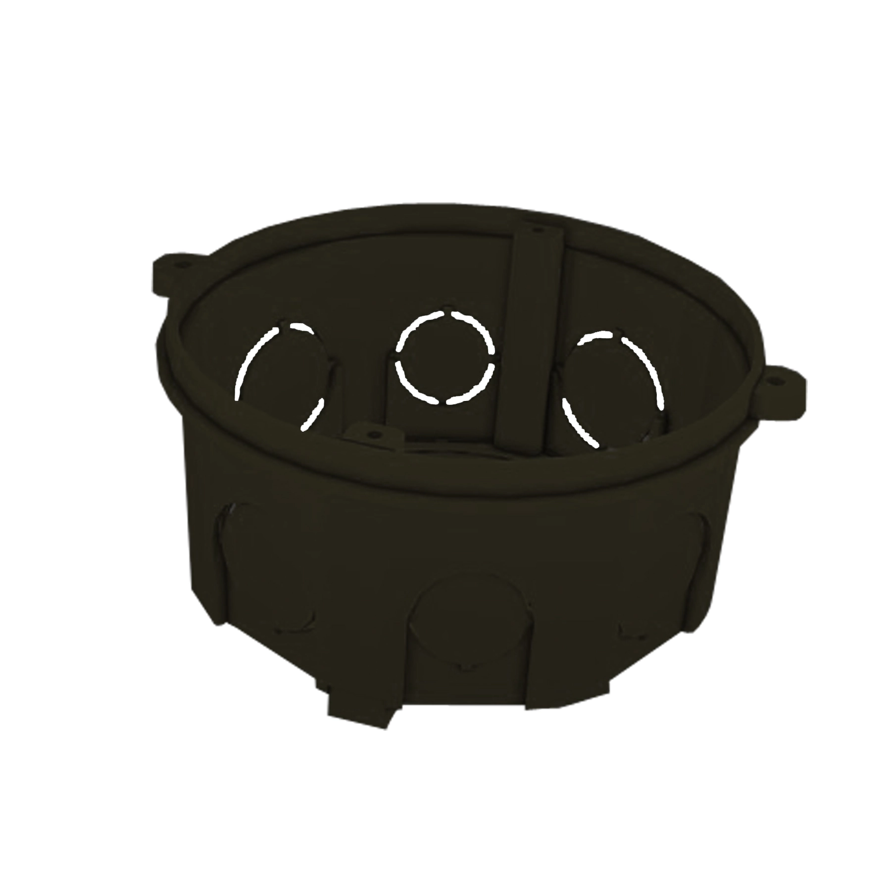 Caixa de Luz 4x4 Octagonal Preta Romazi