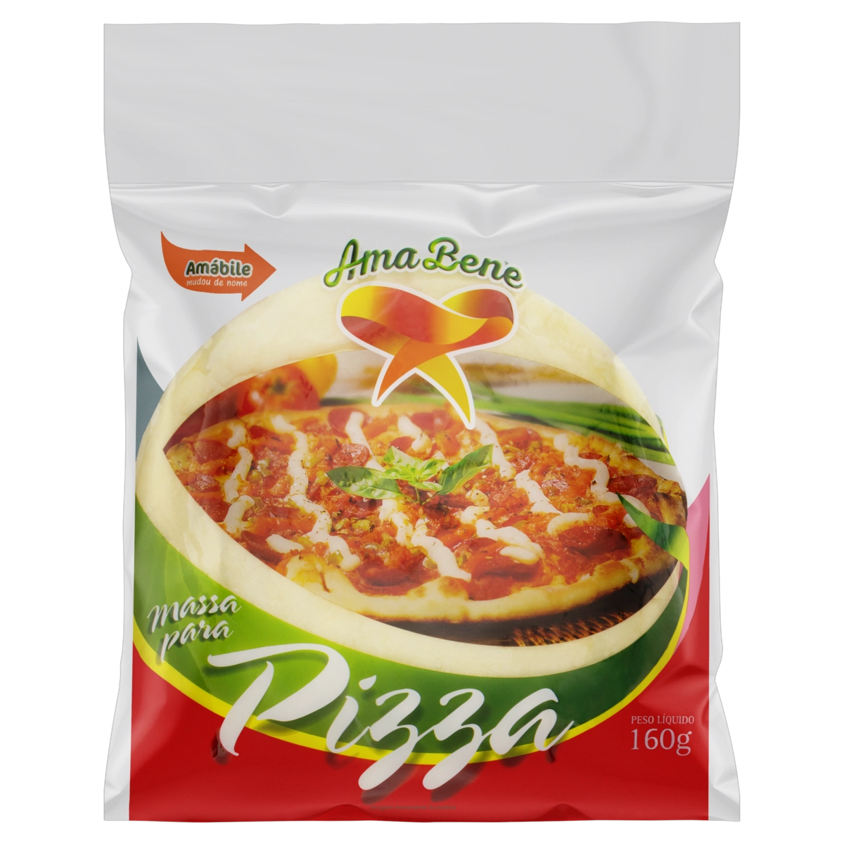 Massa Para Pizza Ama Bene Pacote 160g