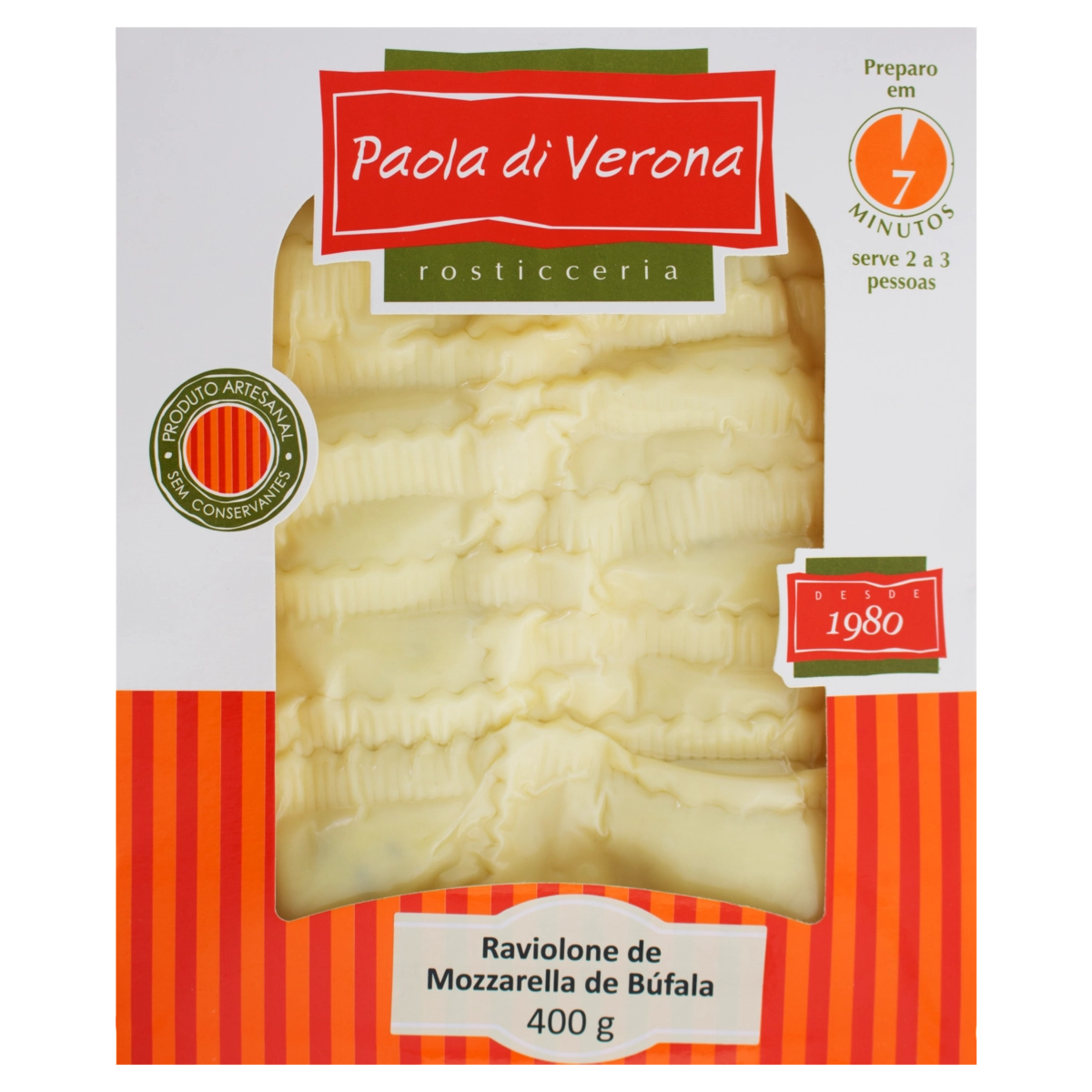 Ravioloni de Mozzarella de Búfala Paola di Verona 400g