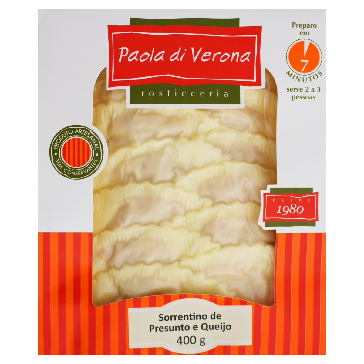 Sorrentino De Presunto E Queijo Paola Di Verona 400g