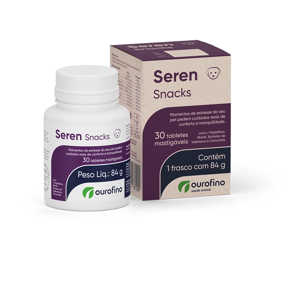 Seren Snacks Ourofino 30 Tabletes
