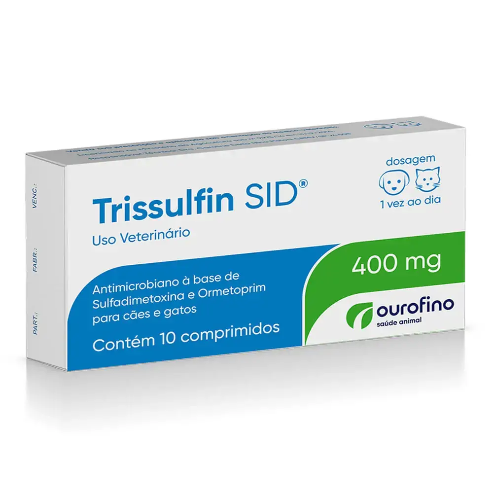 Trissulfin Sid 400mg com 10 comprimidos Ourofino