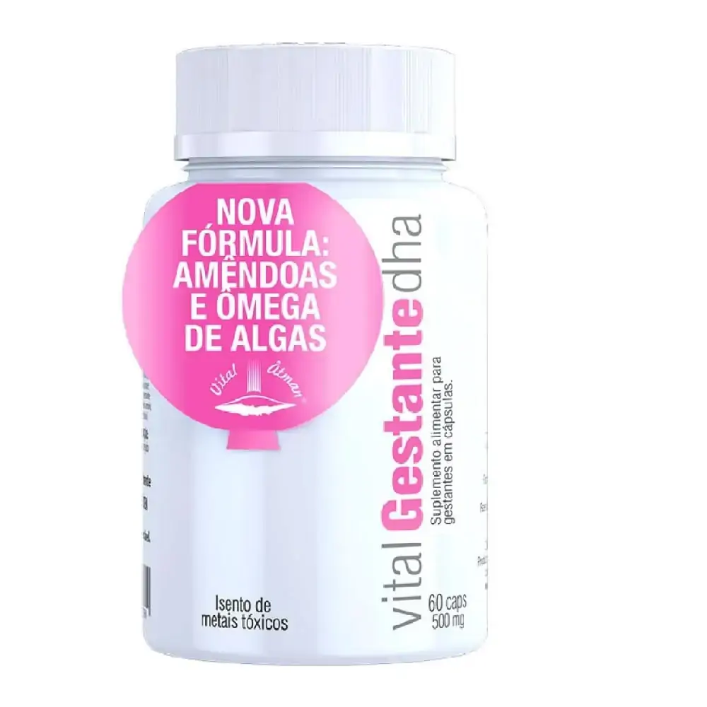 Vital Gestante Dha 500mg 60cps Vital Atman Ltda