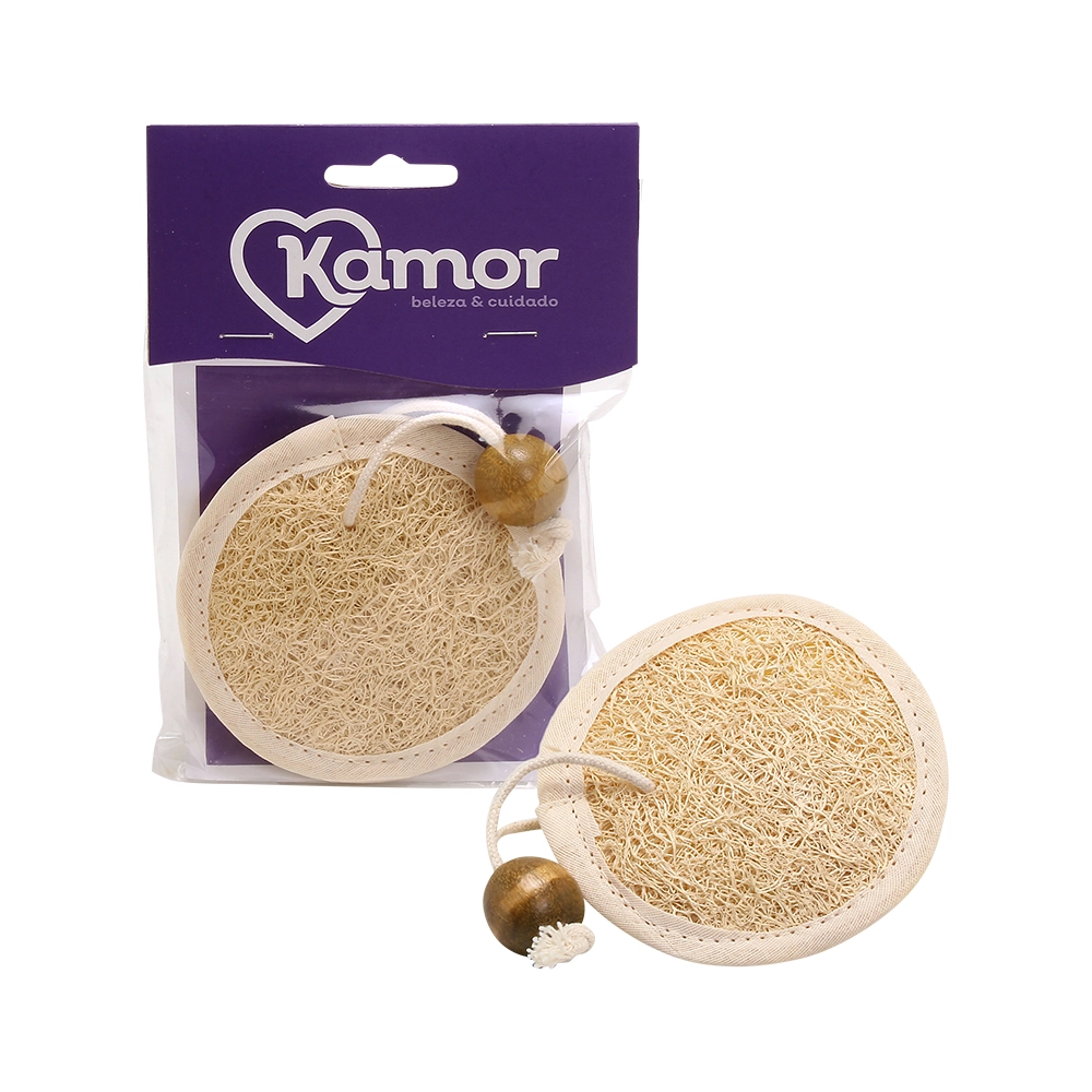 Esponja Kamor Isa Vegetal Redonda C/bolinha 1un