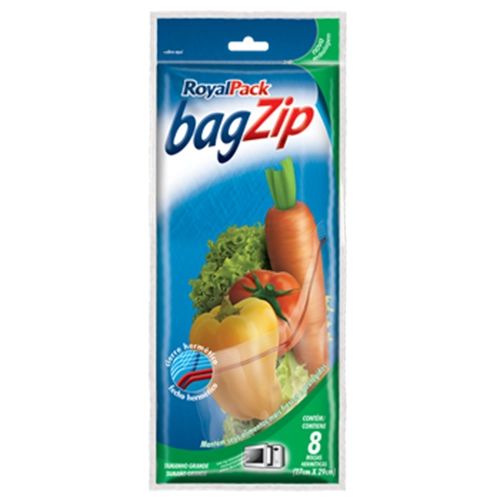 Embalagem C/ Fecho Bag Zip Royal Pack C/15