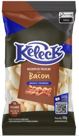 Biscoito De Polvilho Keleck 80g Bacon