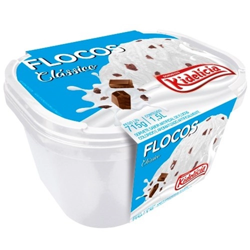 Sorvete Kidelicia Flocos 1,5l