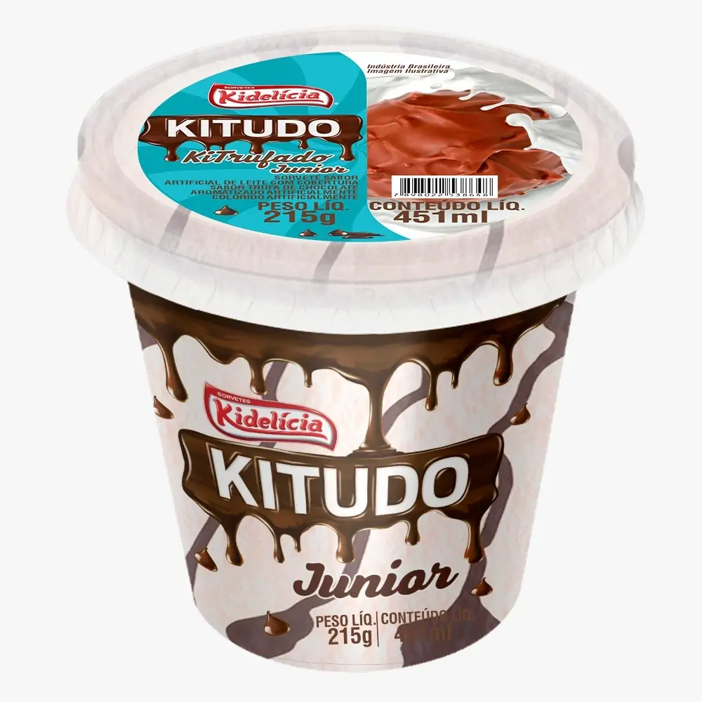 Sorvete Kitrufado Kidelícia 1,8l