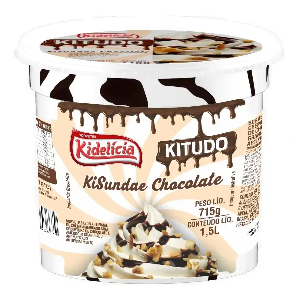 Sorv Kidelicia Kisundae Chocolate 1,5l