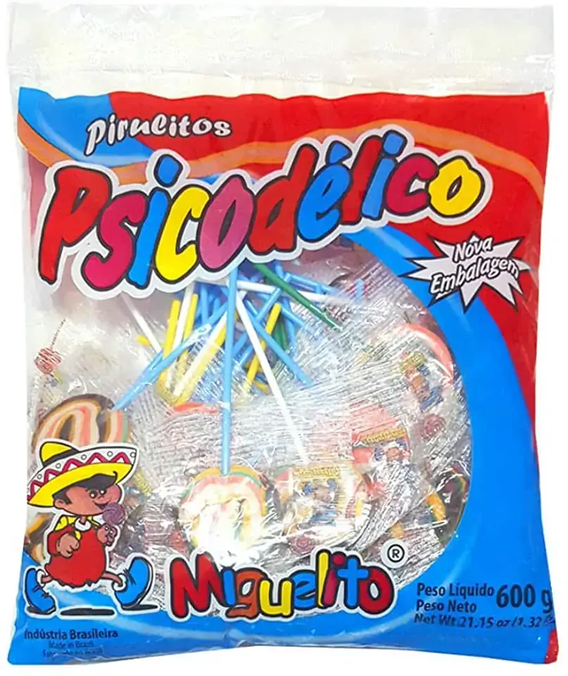 Pirulito Psicodelico Miguelito 600gr