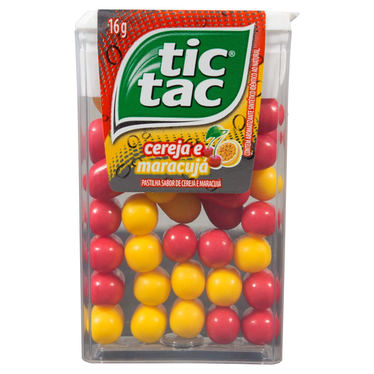 Pastilha Tic Tac Sabor Cereja E Maracujá