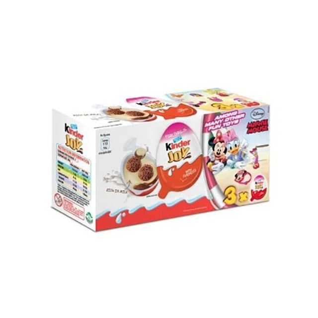 Pack Chocolate Recheio Creme De Cacau E Leite Applaydu Kinder Joy Roxo Caixa 40g 2 Unidades
