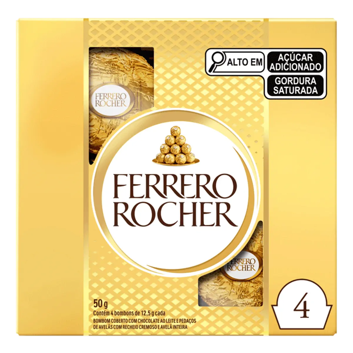 Ferrero Rocher 4 unidade 50g